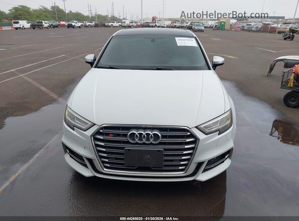 WAUB1GFF6H1048292 2017 AUDI S3 White Вид задньої частини салону