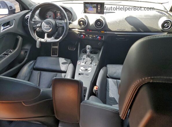 WAUB1GFF7J1007434 2018 AUDI S3 White Առջևի վահանակի տեսք