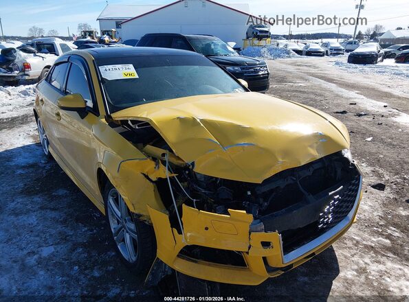 WAUB1GFF8H1023281 2017 AUDI S3 Yellow Widok z przodu