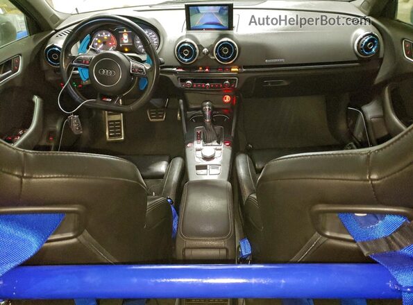 WAUB1GFFXG1042297 2016 AUDI S3 Silver Առջևի վահանակի տեսք