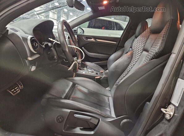 WAUB1GFFXH1011505 2017 AUDI S3 Black Front interior view