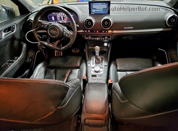 WAUB1GFFXH1011505 2017 AUDI S3 Black Dashboard view