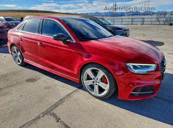 WAUB1GFFXJ1026950 2018 AUDI S3 Red Delantero derecho