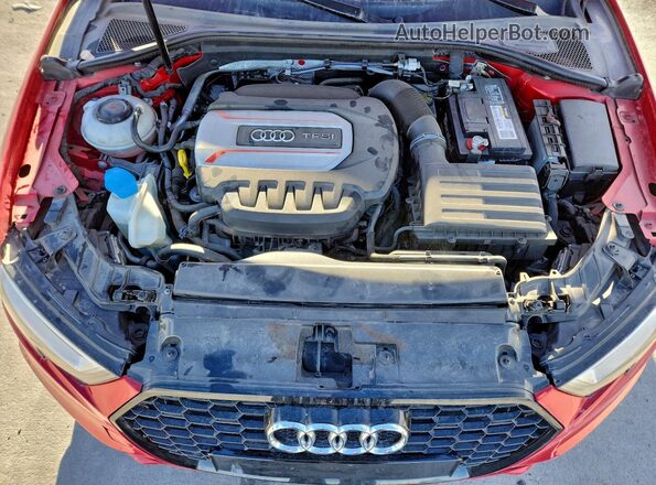 WAUB1GFFXJ1026950 2018 AUDI S3 Red Vista interior trasera