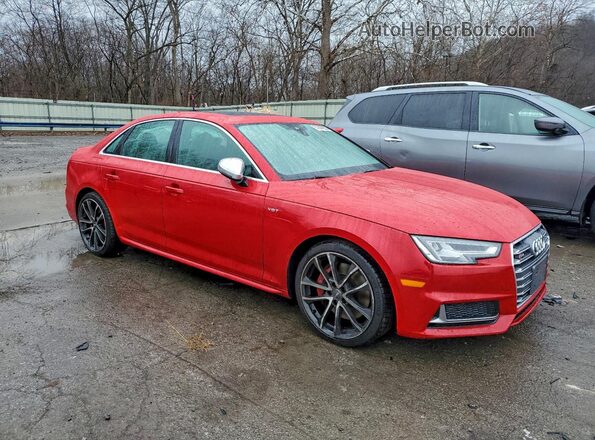 WAUB4AF40JA003213 2018 AUDI S4 Red 