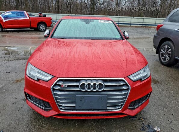 WAUB4AF40JA003213 2018 AUDI S4 Red 