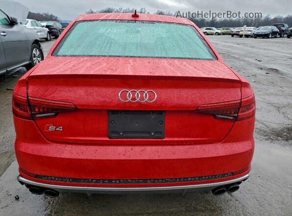 WAUB4AF40JA003213 2018 AUDI S4 Red 