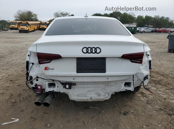 WAUB4AF45KA106256 2019 AUDI S4 White უკანა ხედი