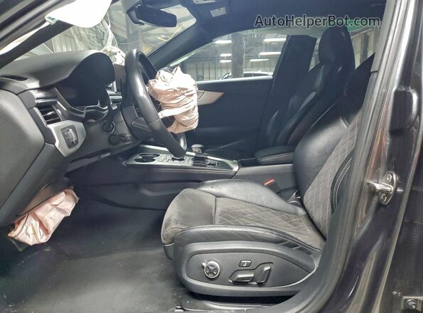 WAUB4AF47KA119591 2019 AUDI S4 Gray Front interior view