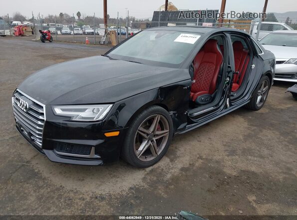 WAUB4AF48JA201764 2018 AUDI S4 Черный Передняя левая четверть