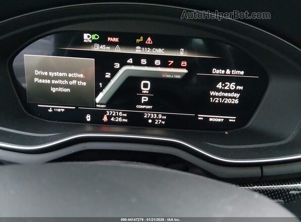 WAUB4AF4XMA086587 2021 AUDI S4 Gray უკანა სავარძლების ხედი