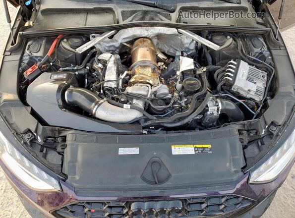 WAUB4AF4XPA009948 2023 AUDI S4 Purple უკანა სალონის ხედი