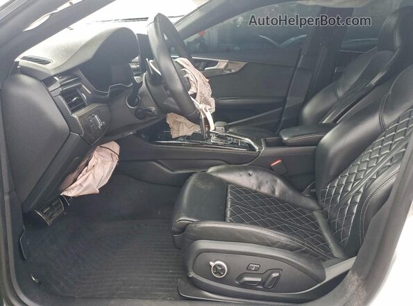 WAUB4CF54LA001598 2020 AUDI S5 White Widok wnętrza z przodu