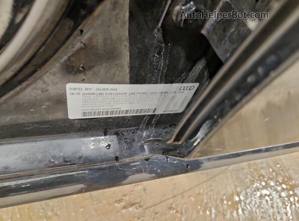WAUBGAFL8GA000986 2016 AUDI S4 Black Vista del compartimento del motor