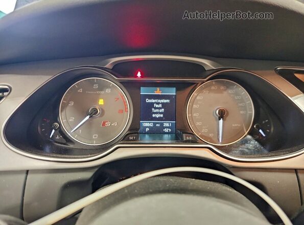 WAUBGAFL8GA000986 2016 AUDI S4 Black Vista del cuadro de instrumentos