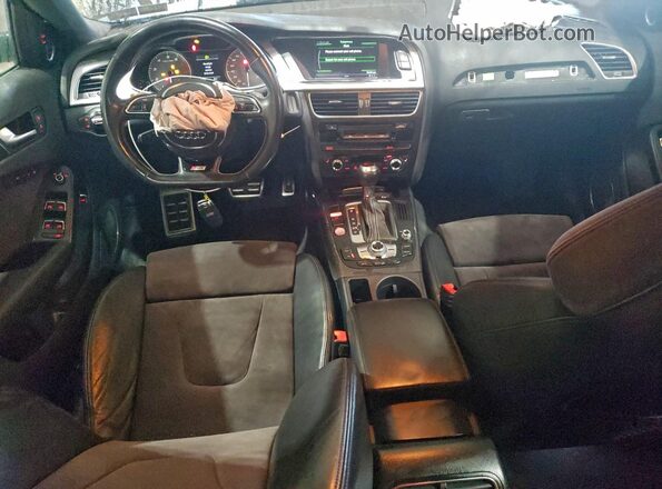 WAUBGAFL9GA001550 2016 AUDI S4 Black წინა პანელის ხედი