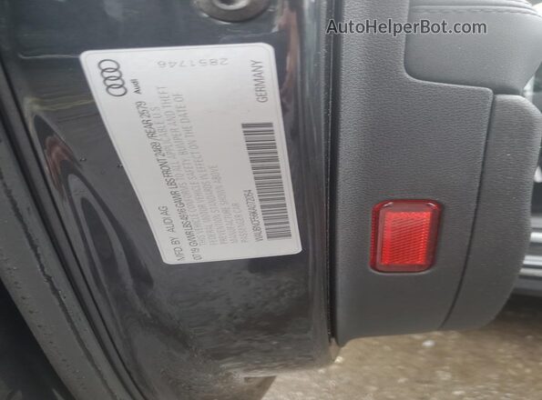 WAUBNCF56KA072054 2019 AUDI OTHER Black Вид наклейки з VIN-кодом