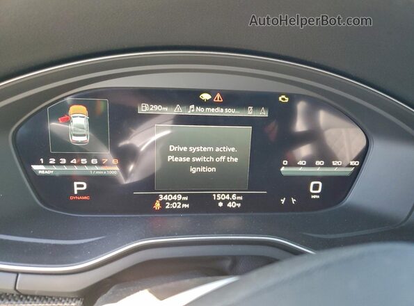 WAUC4AF43PA051124 2023 AUDI S4 White Instrument cluster view