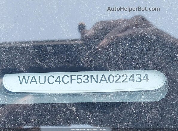 WAUC4CF53NA022434 2022 AUDI S5 Gray Widok komory silnika