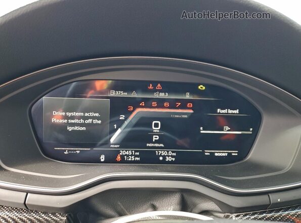 WAUC4CF53RA068528 2024 AUDI S5 Green Instrument cluster view