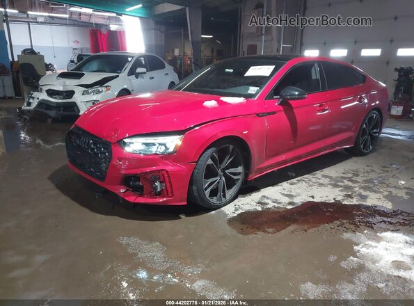 WAUC4CF54RA122774 2024 AUDI S5 Red წინა მარცხენა ხედი სამი მეოთხედიდან