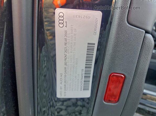 WAUC4CF57KA092109 2019 AUDI S5 Black Widok komory silnika