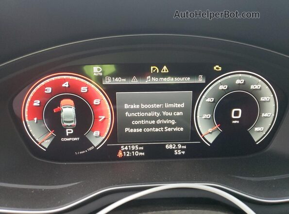 WAUC4CF59PA006483 2023 AUDI S5 Black Vista del cuadro de instrumentos