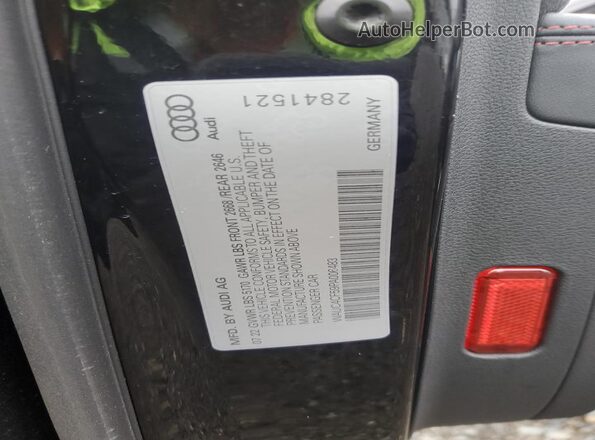 WAUC4CF59PA006483 2023 AUDI S5 Black Vista del compartimento del motor