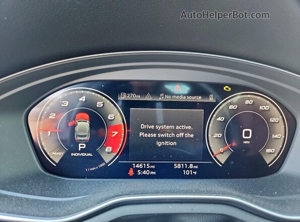 WAUC4CF5XPA061508 2023 AUDI S5 Черный Вид щитка приборов