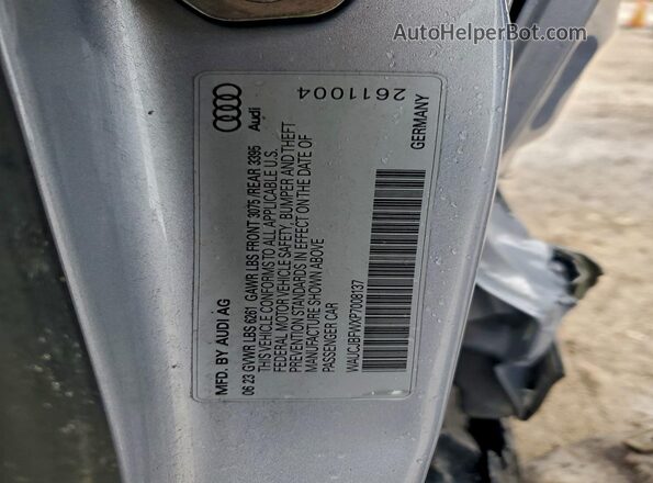 WAUCJBFWXP7008137 2023 AUDI E-TRON Silver ძრავის განყოფილების ხედი