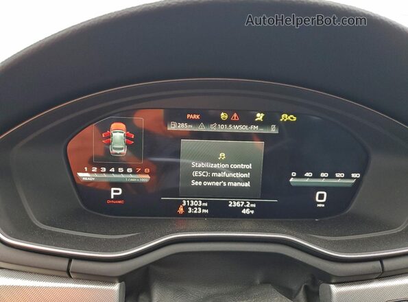 WAUDACF53SA005108 2025 AUDI OTHER Black Вид щитка приладів