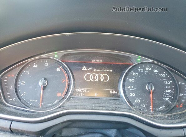 WAUDNAF48JA040323 2018 AUDI OTHER Черный Вид щитка приборов