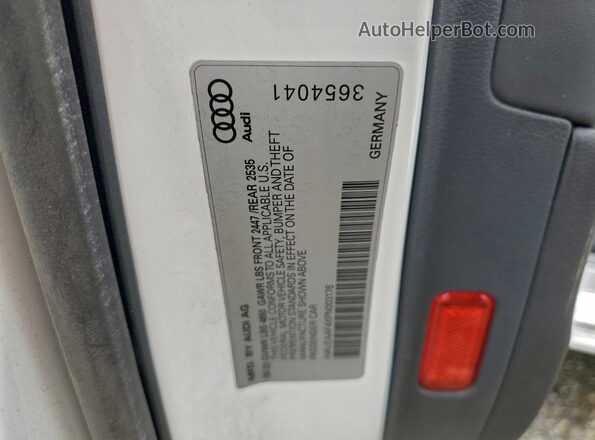 WAUEAAF4XPN003176 2023 AUDI OTHER Белый Вид подкапотного пространства