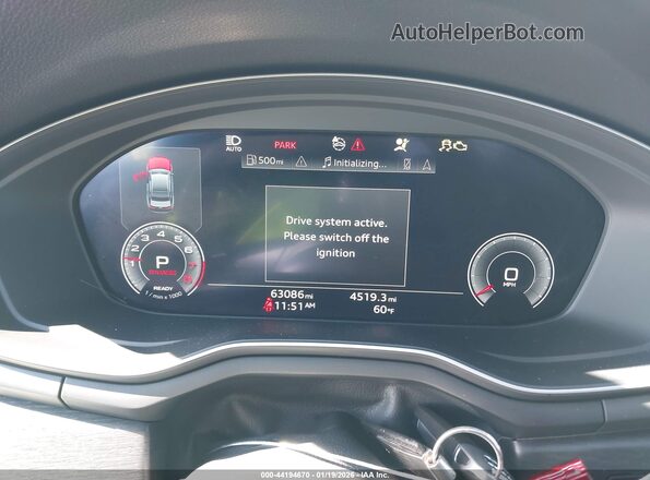 WAUENAF41LN009267 2020 AUDI OTHER White Widok tylnych siedzeń
