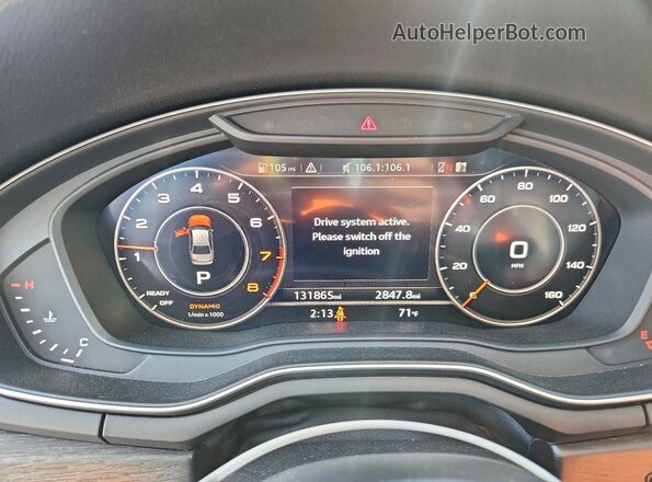 WAUENAF44KN011321 2019 AUDI OTHER Silver Вид щитка приладів