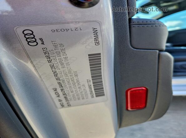 WAUENAF44KN011321 2019 AUDI OTHER Silver Вид підкапотного простору