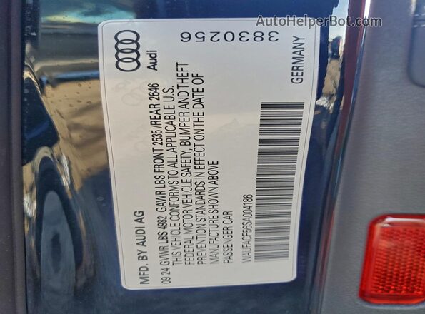 WAUFACF56SA004186 2025 AUDI OTHER Black 