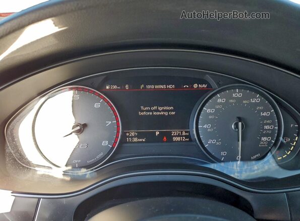 WAUFFAFC5HN045785 2017 AUDI S6 Black Vista del cuadro de instrumentos