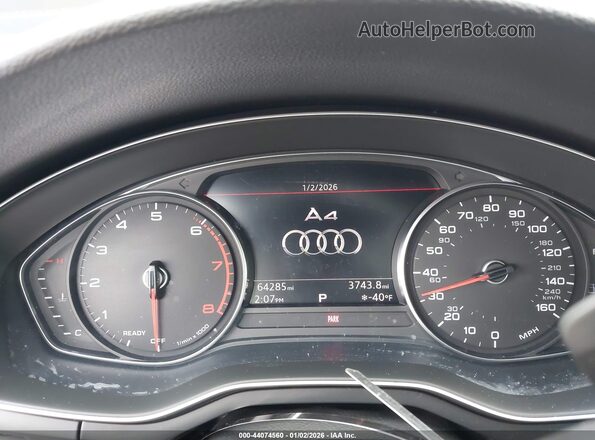 WAUGMAF42KN021194 2019 AUDI OTHER Gray Widok tylnych siedzeń