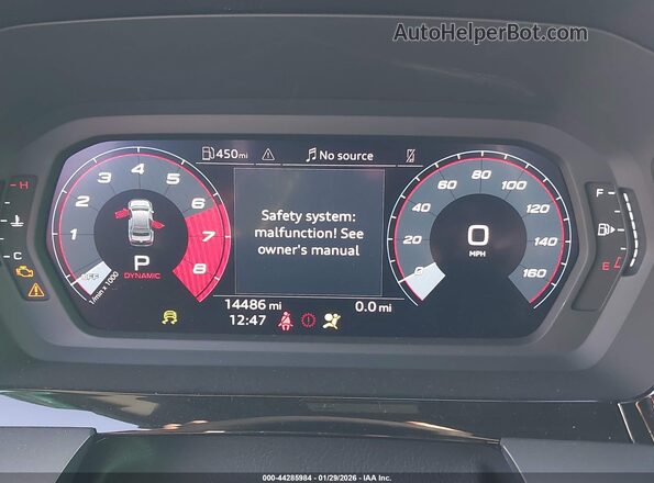 WAUGUDGY6SA058422 2025 AUDI OTHER Black Widok tylnych siedzeń
