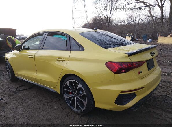 WAUH3DGY3RA015058 2024 AUDI S3 Yellow Задня ліва чверть