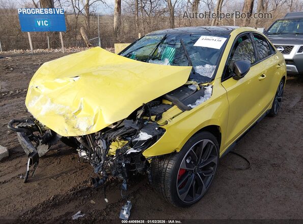 WAUH3DGY3RA015058 2024 AUDI S3 Yellow Передня ліва чверть