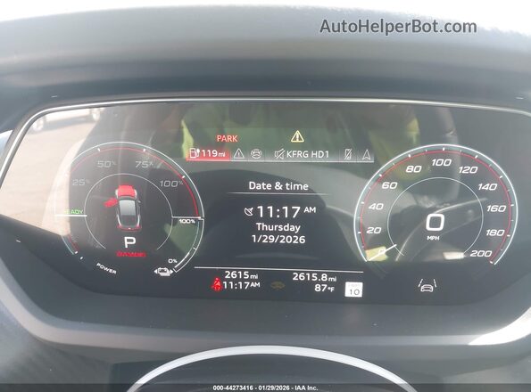 WAUH9BFW2S7001478 2025 AUDI S E-TRON GT Gray Вид задніх сидінь