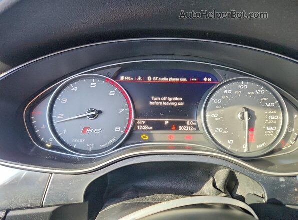 WAUHFAFC1HN033576 2017 AUDI S6 Серый Вид щитка приборов