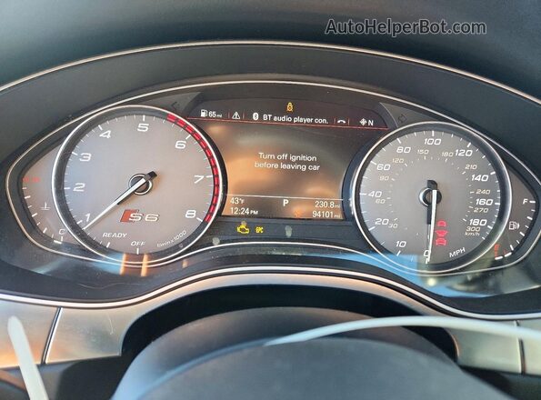 WAUHFAFC3HN118404 2017 AUDI S6 Черный Вид щитка приборов