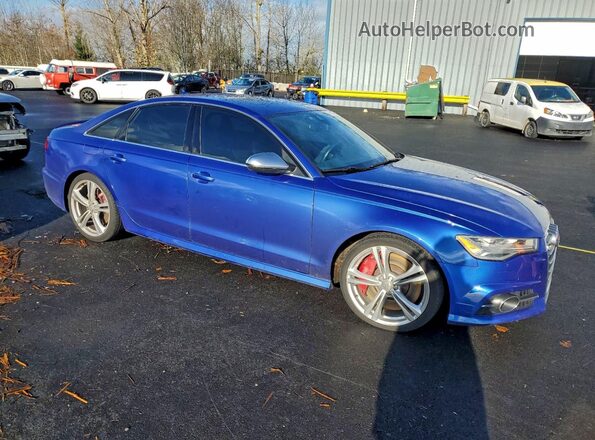 WAUHFAFC4HN067639 2017 AUDI S6 Blue Przód prawy