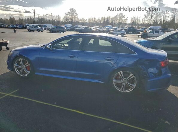 WAUHFAFC4HN067639 2017 AUDI S6 Blue Tył lewy