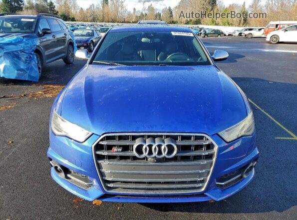 WAUHFAFC4HN067639 2017 AUDI S6 Blue Widok z przodu