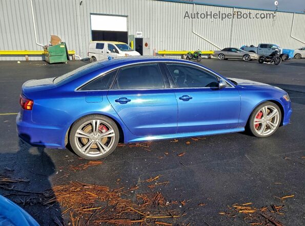 WAUHFAFC4HN067639 2017 AUDI S6 Blue Tył prawy