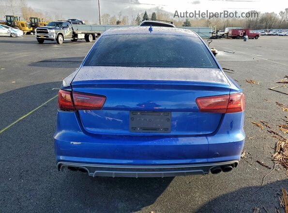 WAUHFAFC4HN067639 2017 AUDI S6 Blue Widok z tyłu